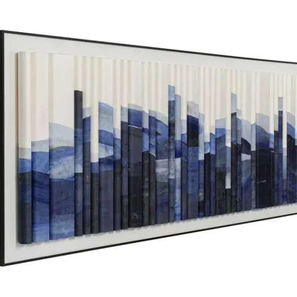Tableau encadré Shadow Skyline bleu 160x60cm>KARE Design Sale - Kare France